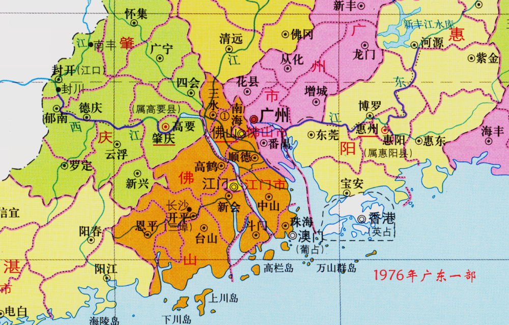 新世纪广东这四个县撤销均隶属于佛山