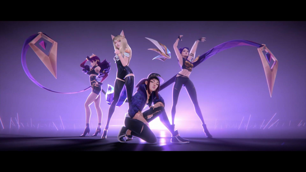 《pop/stars》,在出现了这一首歌曲之后,k/da女团就好像"解散"了一般