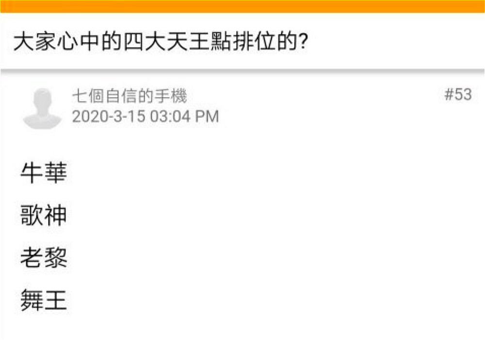 刘德华|刘德华张学友，谁才是四大天王之首？看香港人怎么说