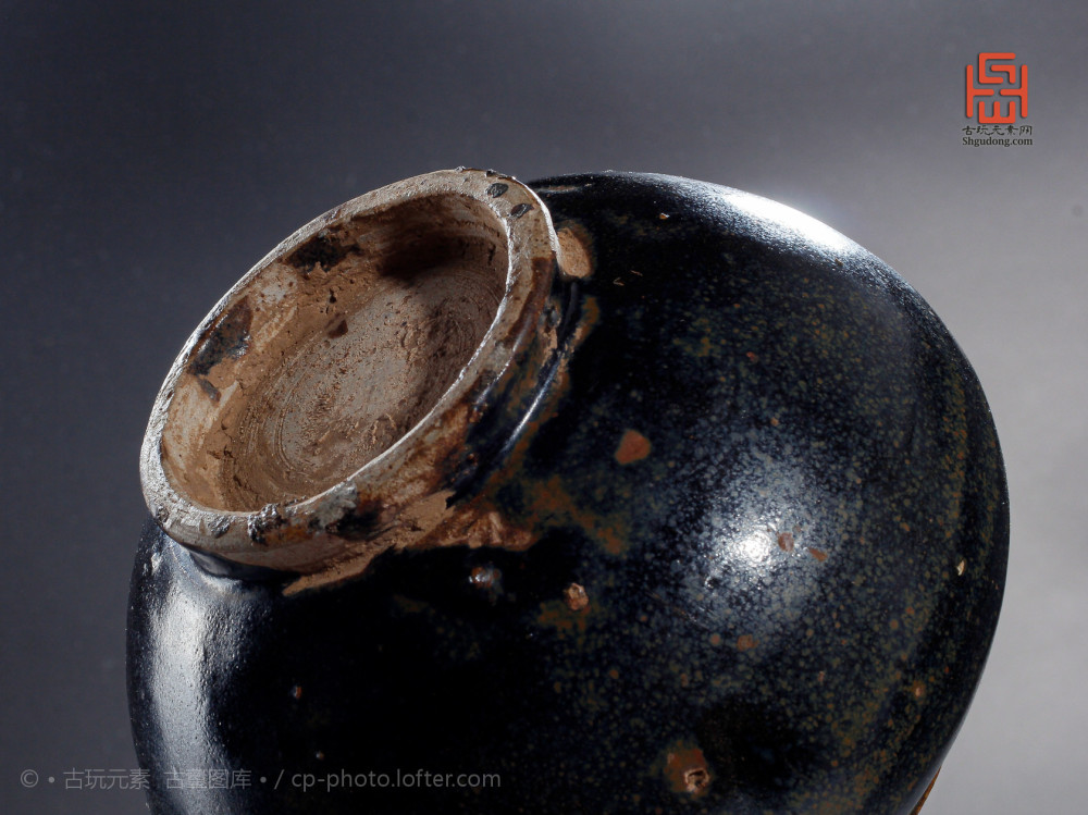 磁州窑|金-元磁州窑黑釉茶入