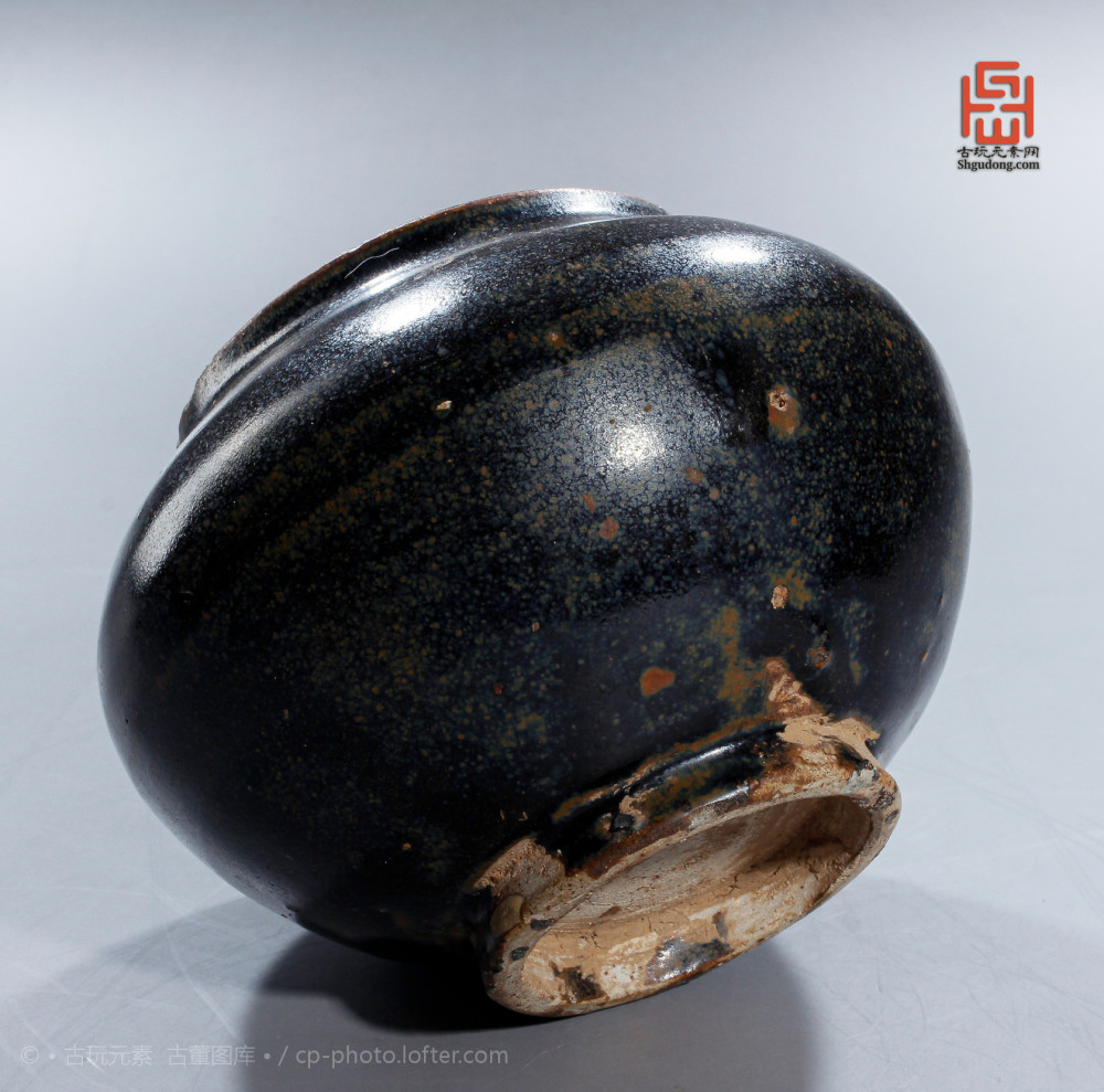 磁州窑|金-元磁州窑黑釉茶入