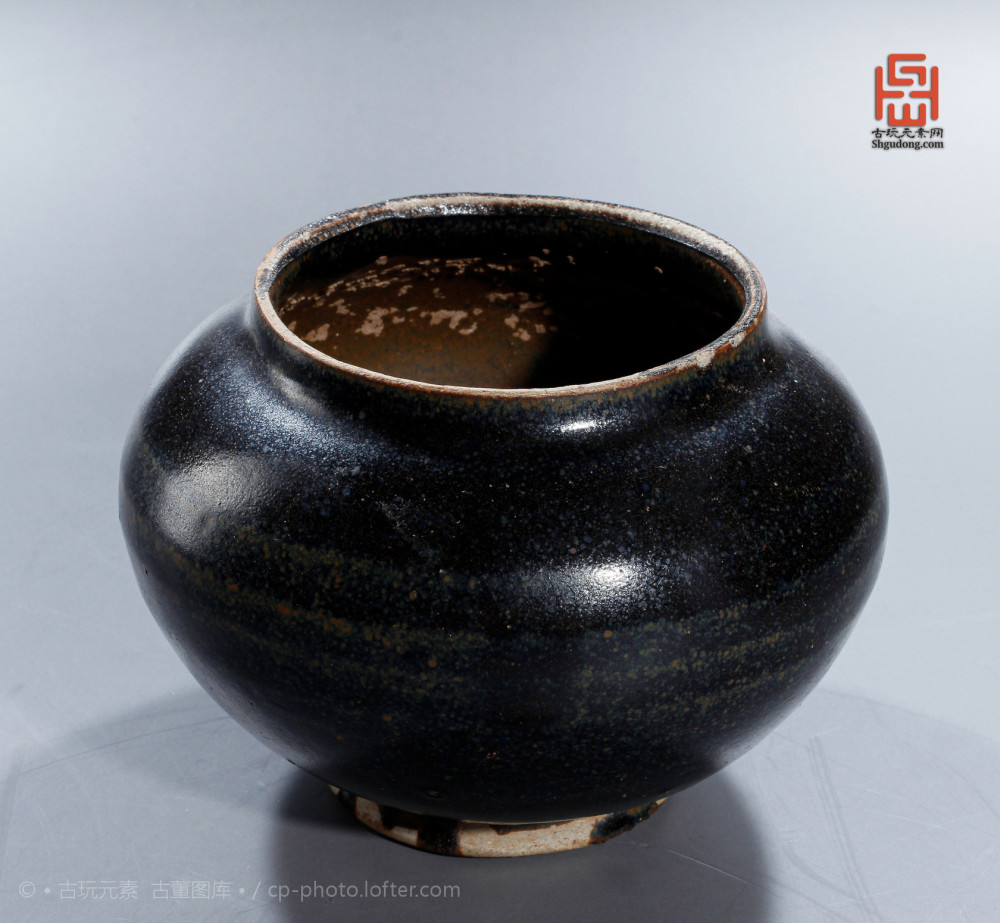 磁州窑|金-元磁州窑黑釉茶入