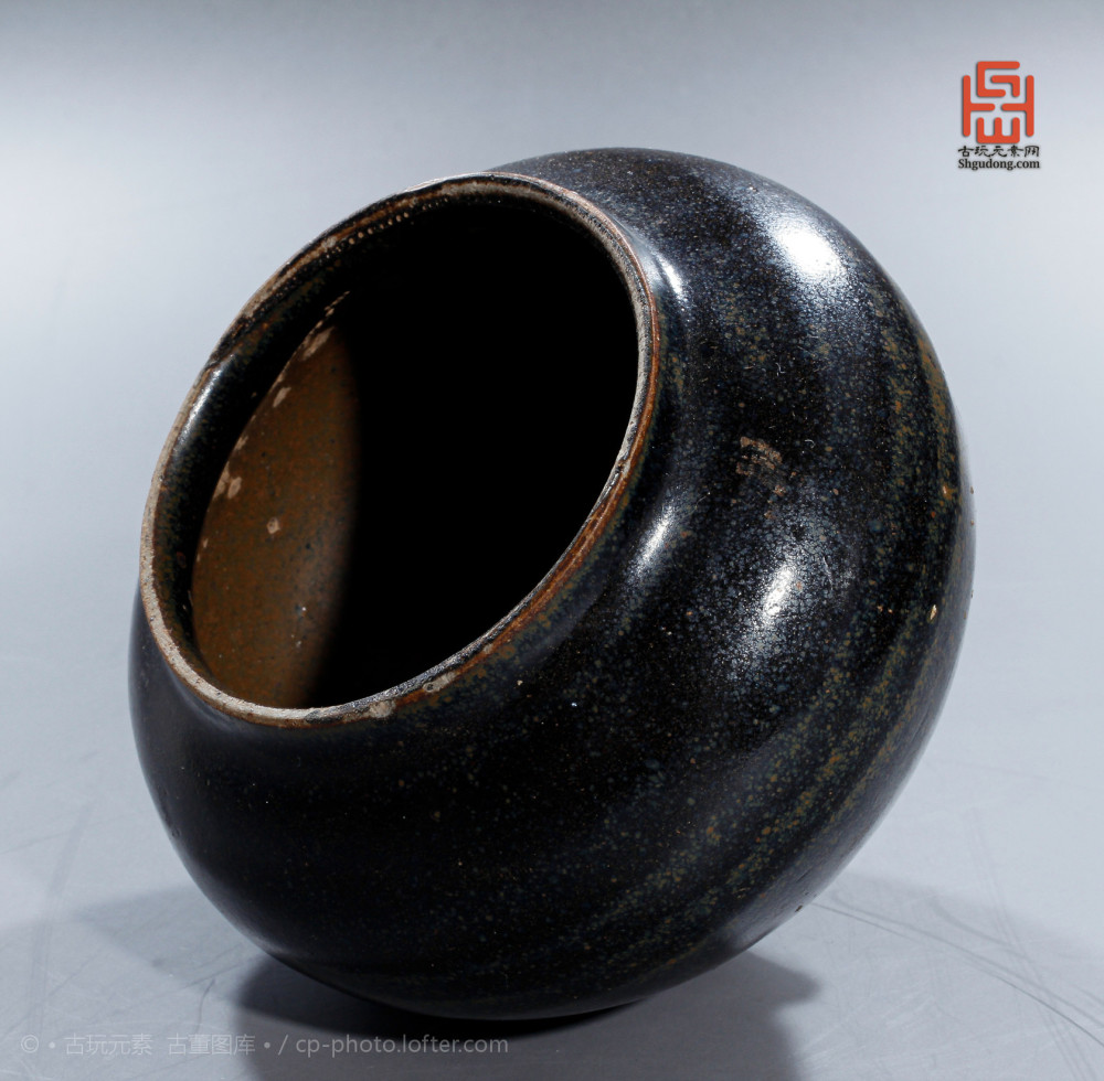 磁州窑|金-元磁州窑黑釉茶入