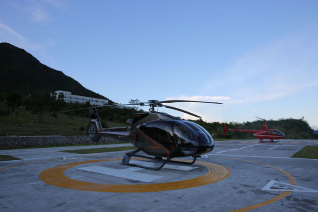 坝光至福田一刻即达深圳国际生物谷坝光白沙湾直升机坪启用