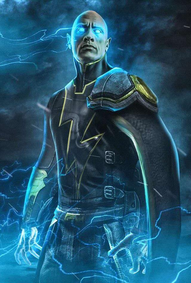 黑亚当|巨石强森将出演超英电影，担任大反派黑亚当，这造型太帅了