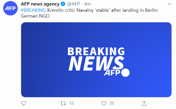 纳瓦尔尼|德国非政府组织：俄反对派人士纳瓦尔尼“情况稳定”