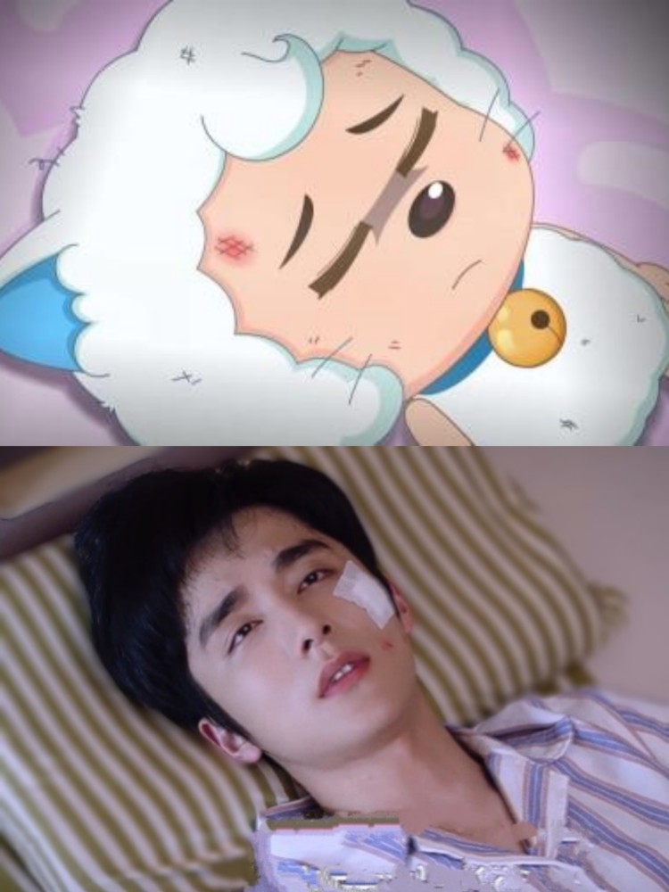 张新成撞脸喜羊羊火上微博热搜了