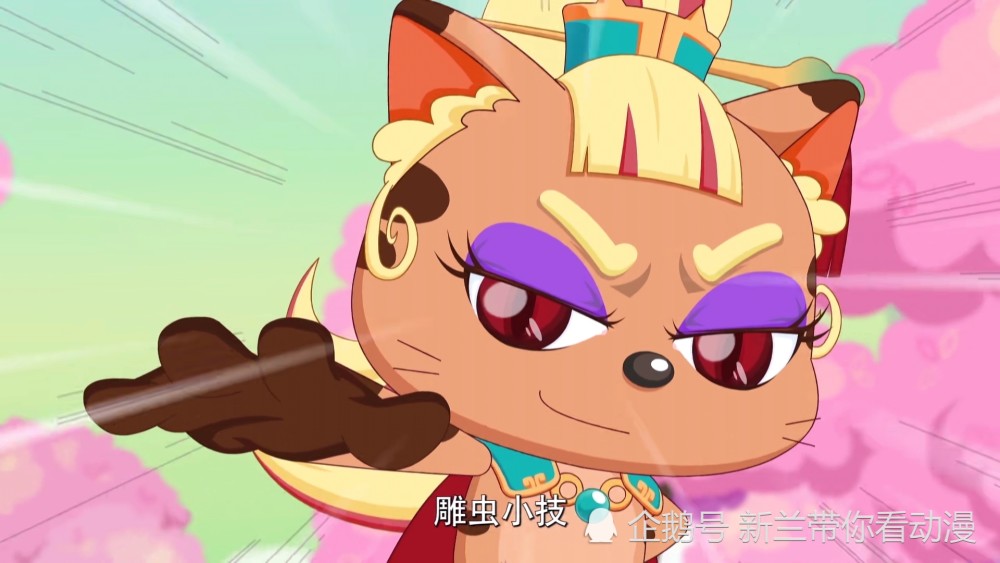 喜羊羊他们力战奇猫国士兵略占上风,但明日女王轻轻动了一根手指头,喜