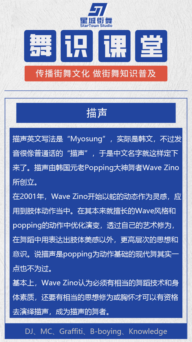 星城街舞黄景行说的描声是什么