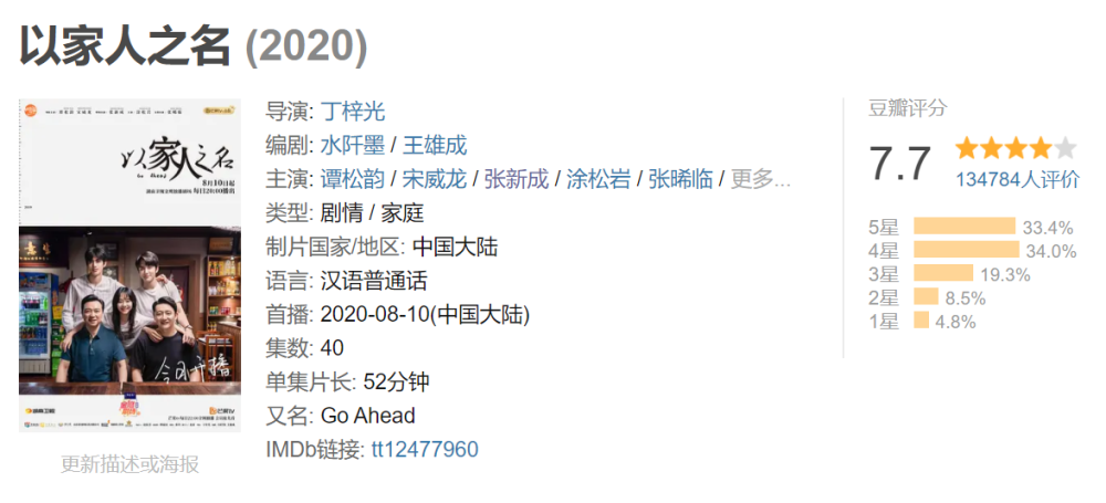 以家人之名|《以家人之名》评分还会下跌？三大缺点难挽回，亲情变味惹反感