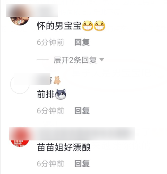 苗苗|苗苗孕期晒自拍妆容精致锥子脸，配文疑有玄机粉丝纷纷猜宝宝性别