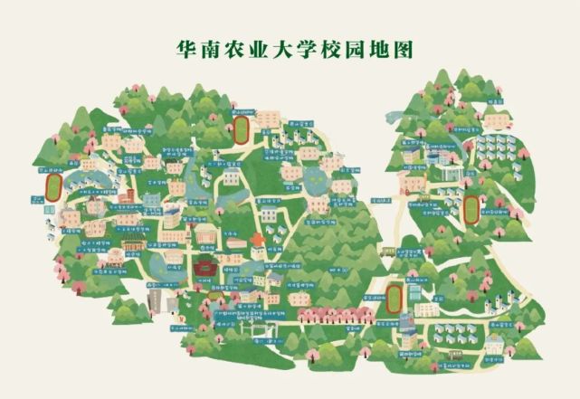 另一内页是最新版校园地图,设计者为2016级学生张艳菲和雷闻语.看!