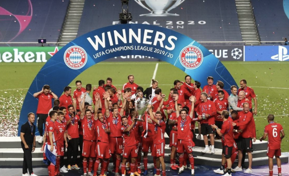 拜仁第六次夺欧冠冠军，德甲拜仁慕尼黑vs柏林联合热