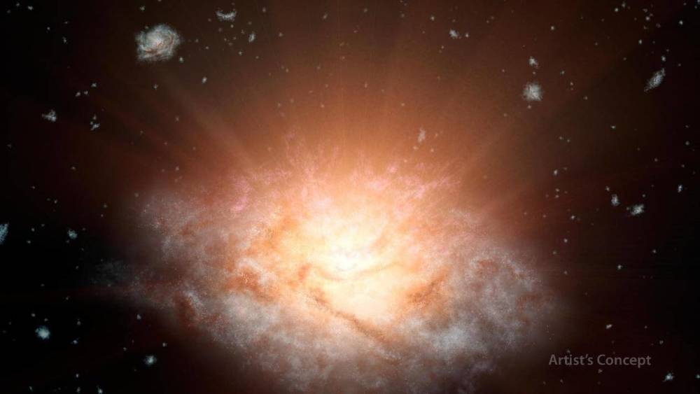 类星体|遥远的“类星体海啸”正在撕裂自己的星系