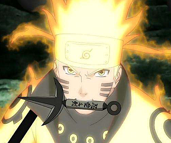 首先是第一位金鸣,在动画的剧情里,鸣人获得了九尾的查克拉,实力更上