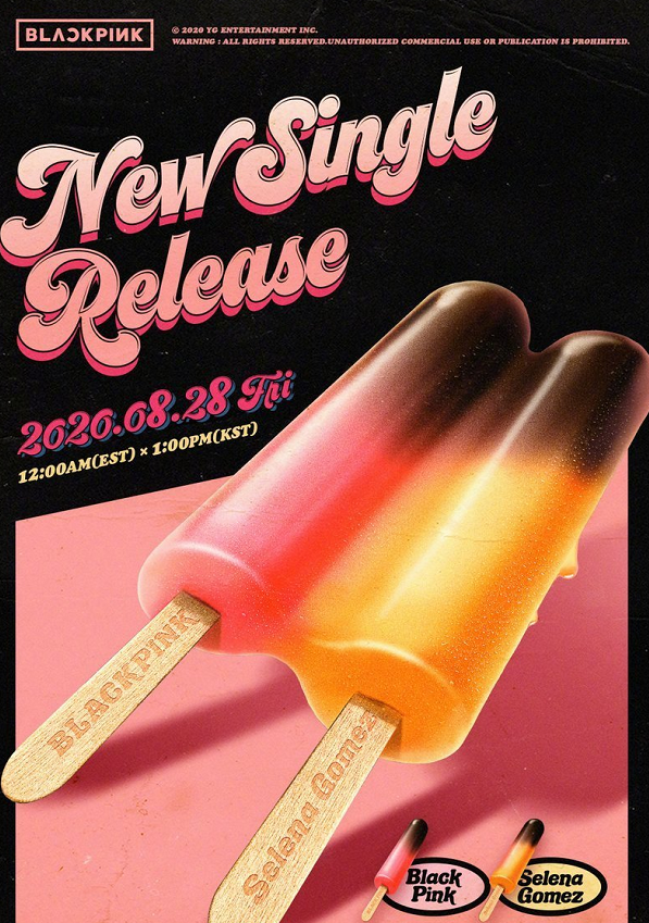 说到冰淇淋就会联想到夏天,所以我们猜测这一次blackpink与赛琳娜