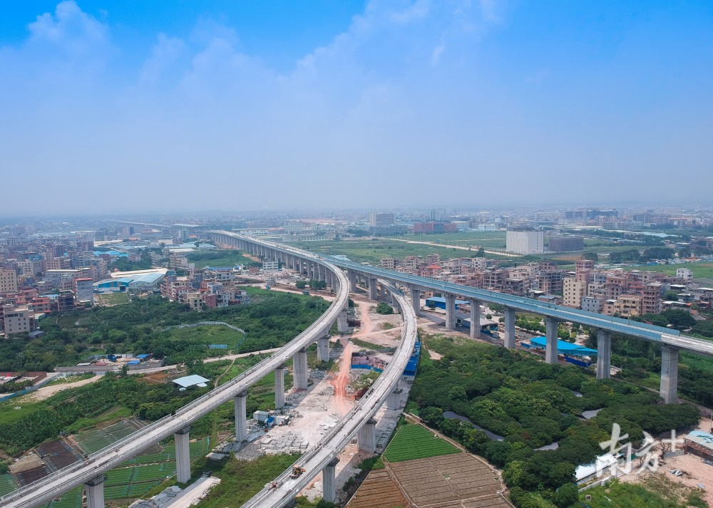 珠三角城际广佛东环线全线桥梁主体工程完工
