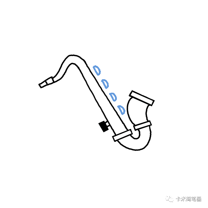 萨克斯|萨克斯的简单画法-萨克斯简笔画教程