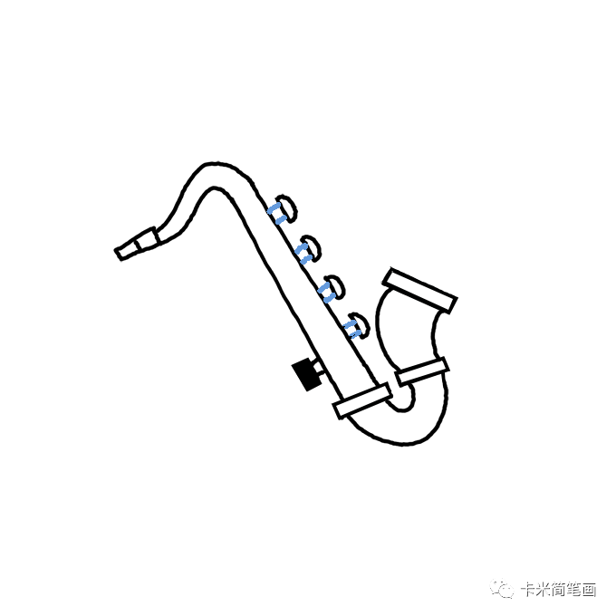 萨克斯|萨克斯的简单画法-萨克斯简笔画教程