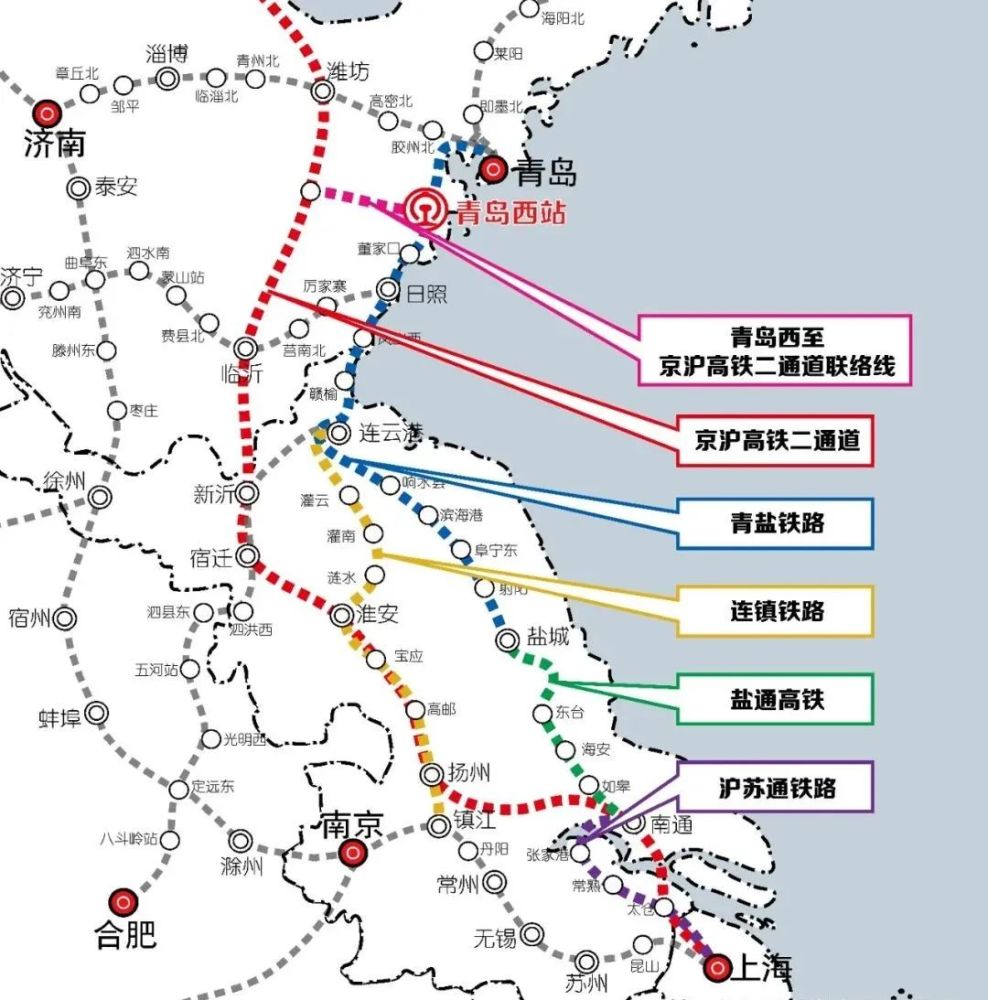 鹽通高鐵正線鋪通連鎮鐵路成功接入高鐵網附圖