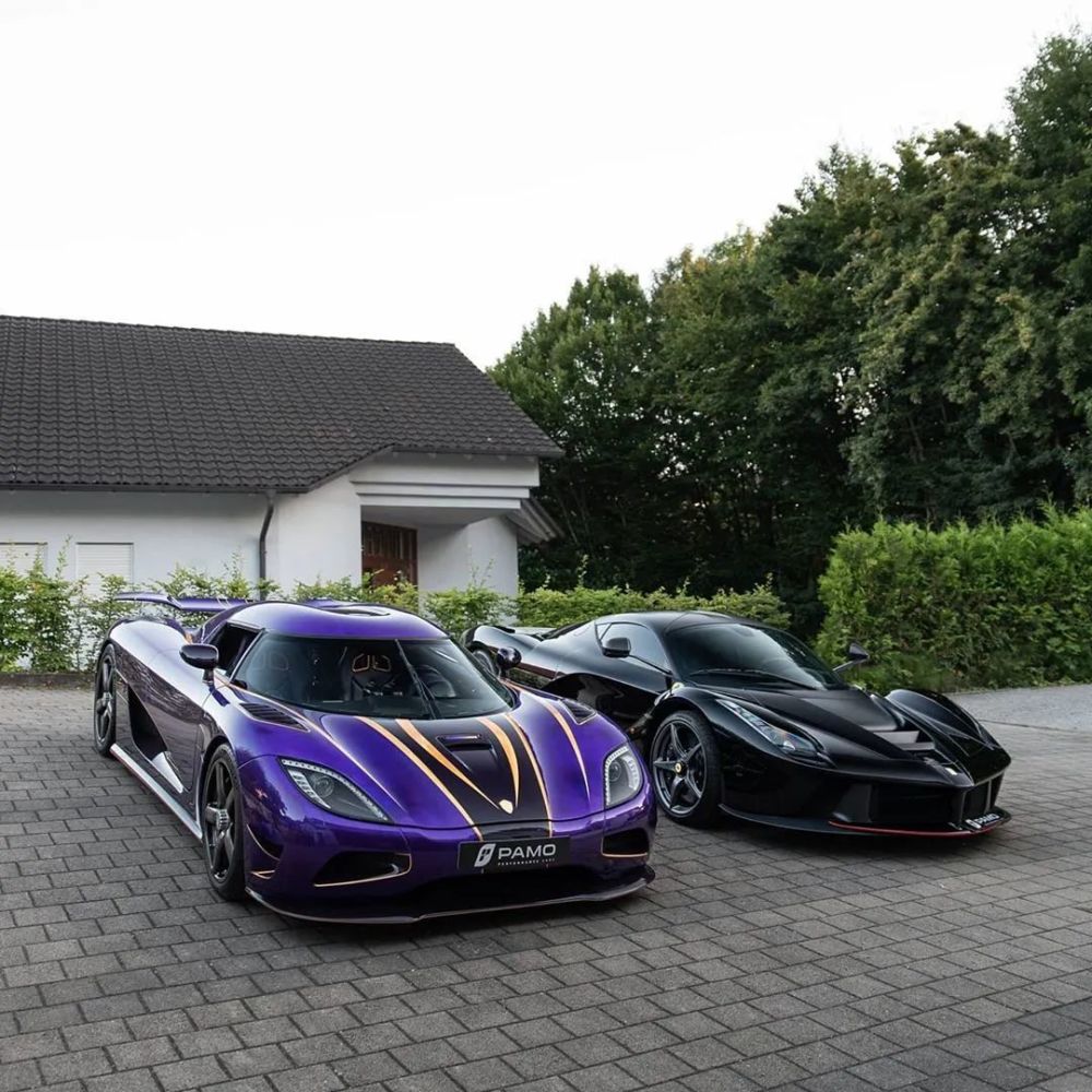 土豪晒柯尼塞格和拉法两大座驾,这台紫金色尼塞格价值3600万