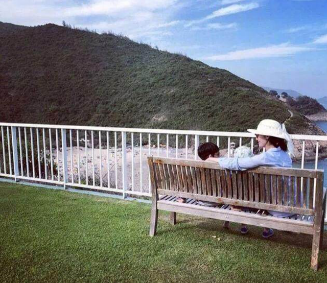 李嘉欣|李嘉欣晒9岁儿子居家健身照，意外曝光豪宅内景，大山森林尽收眼底