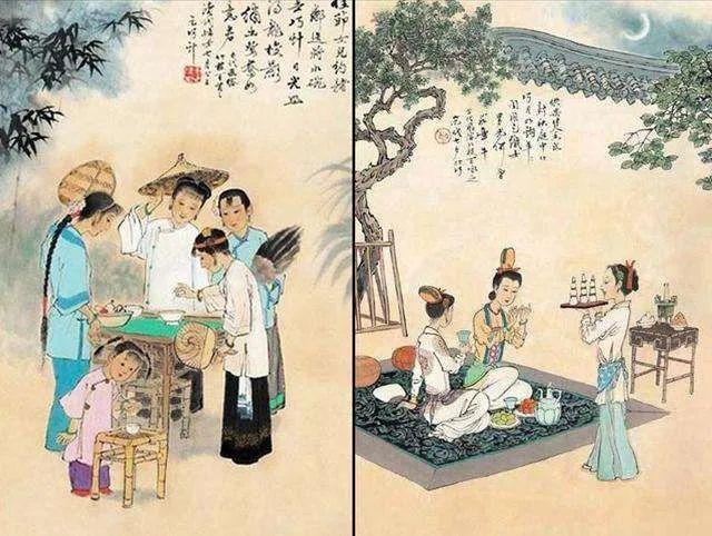 如果说着是七夕节的影子,那么宋代时候,七夕终于是爱情的实体了.