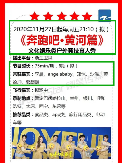 原班人马!《奔跑吧·黄河篇》播出时间曝光,蔡徐坤确认回归节目