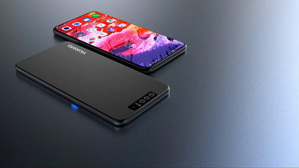 华为mate40pro概念图:没有浴霸刘海瀑布屏,旋转4镜头才是王炸