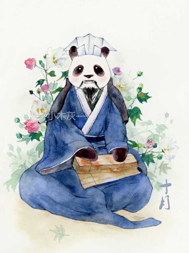 12月份代表花卉与熊猫拟人集合,四月李白既视感,7月竟然舞大刀_腾讯