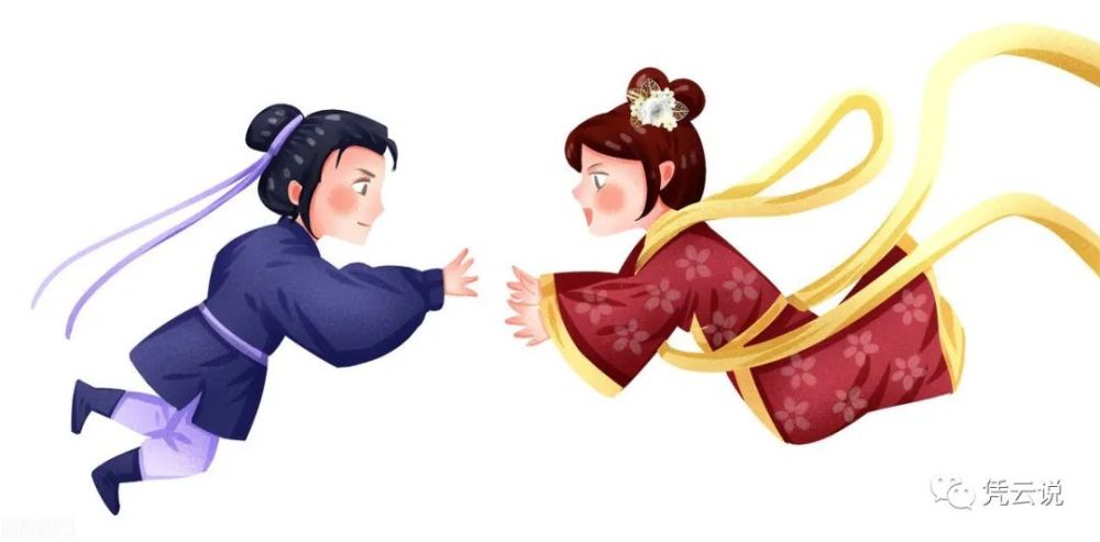 然后的故事大家都知道,牛郎偷了织女的衣服,织女光着屁股也回不去天上