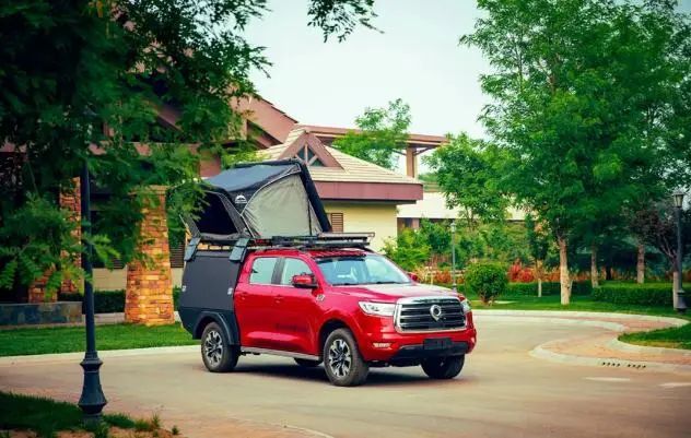 长城炮背上后斗变身房车20t184万开卖功能强大房租都省了