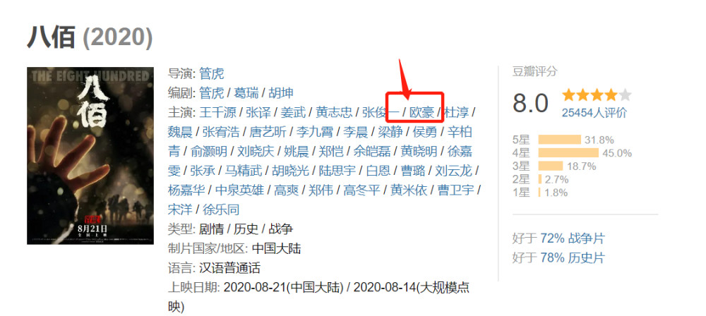 欧豪|欧豪五年拍了7部大制作电影，不温不火的他是个资源咖？