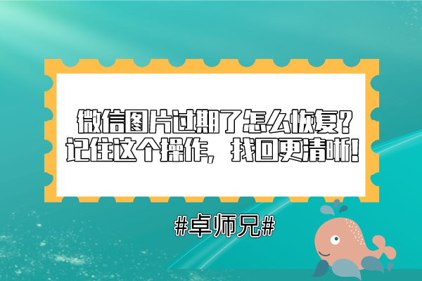 微信圖片過期了怎麼恢復記住這個操作找回更清晰