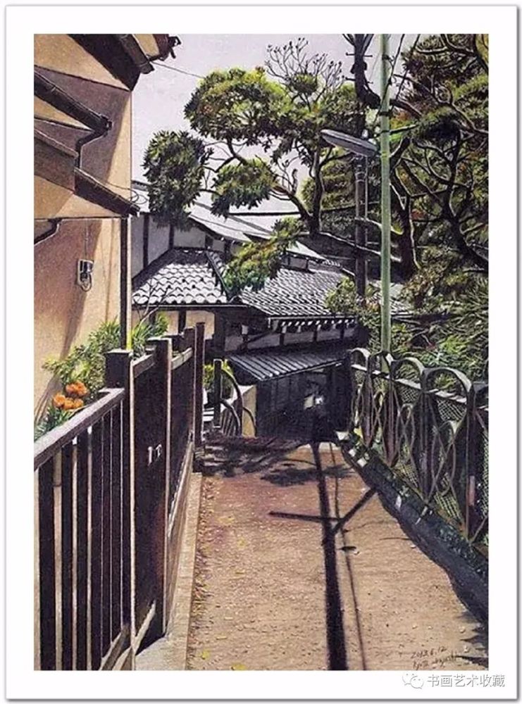 林亮太|日本绘画：彩色铅笔描绘的宁静街景