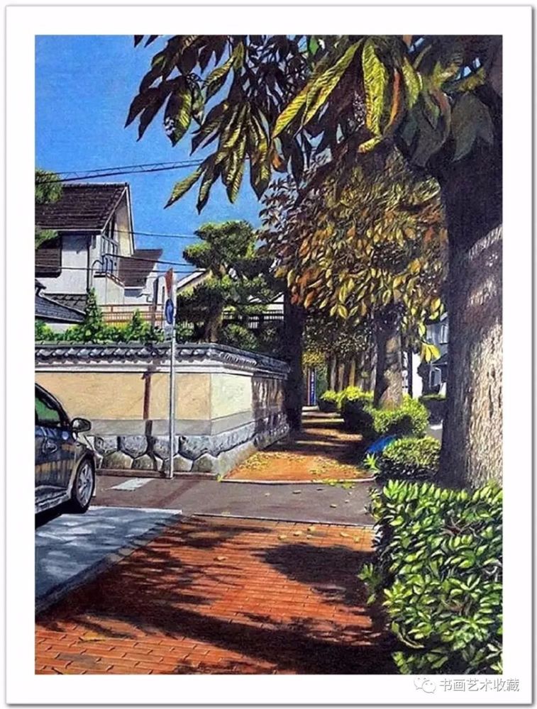 林亮太|日本绘画：彩色铅笔描绘的宁静街景