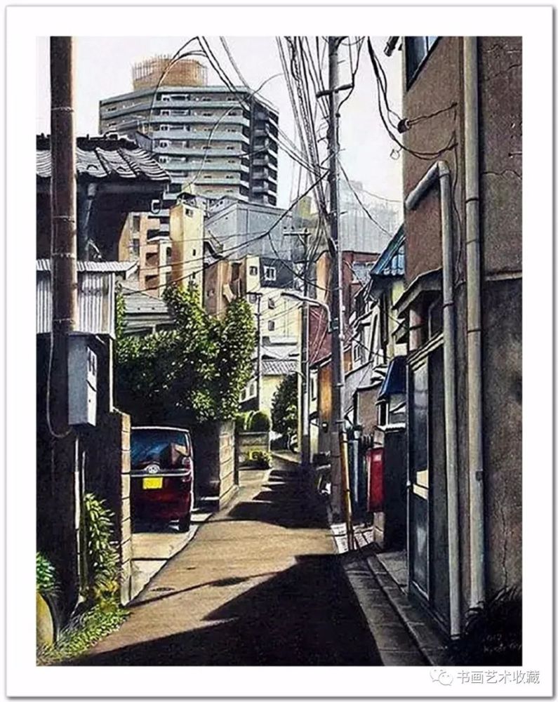 林亮太|日本绘画：彩色铅笔描绘的宁静街景
