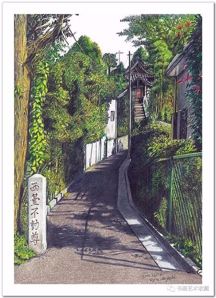 林亮太|日本绘画：彩色铅笔描绘的宁静街景
