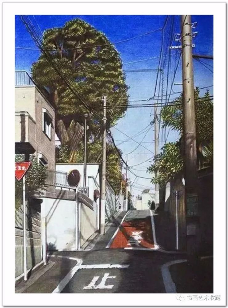 林亮太|日本绘画：彩色铅笔描绘的宁静街景