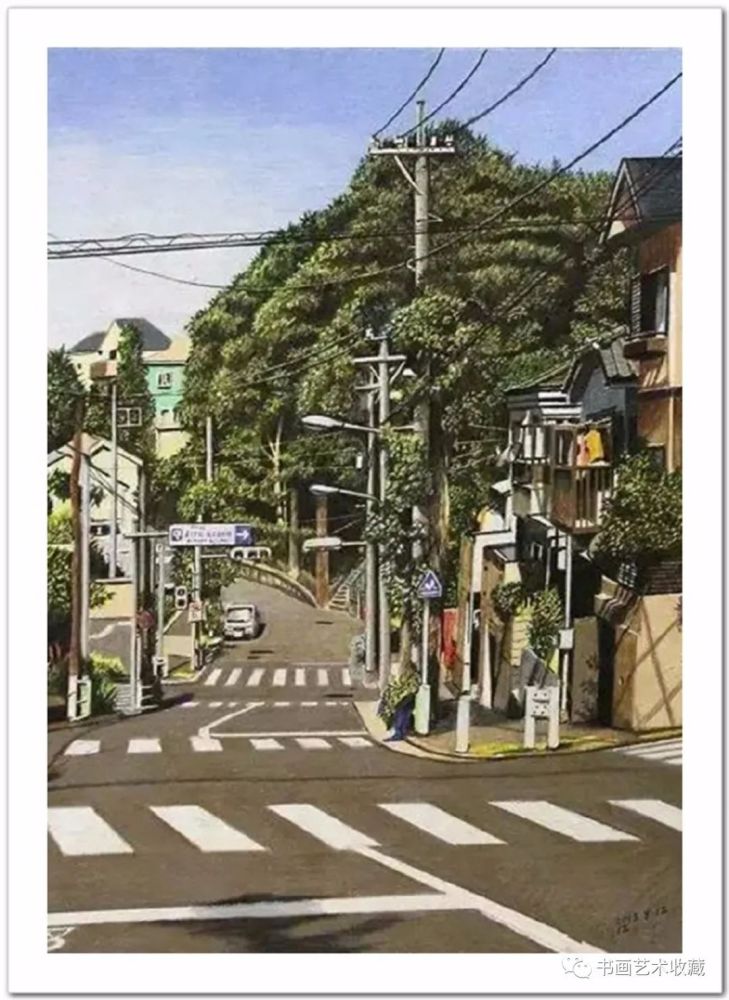 林亮太|日本绘画：彩色铅笔描绘的宁静街景