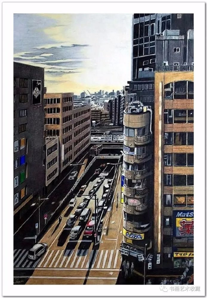 林亮太|日本绘画：彩色铅笔描绘的宁静街景