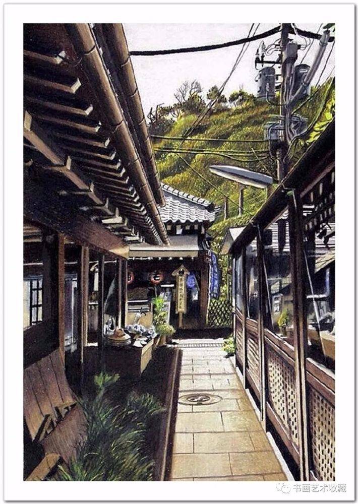 林亮太|日本绘画：彩色铅笔描绘的宁静街景