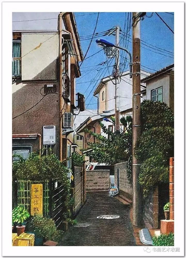 林亮太|日本绘画：彩色铅笔描绘的宁静街景