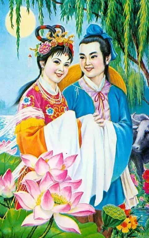 天街夜色凉如水,卧看牵牛织女星.银烛秋光冷画屏,轻罗小扇扑流萤.