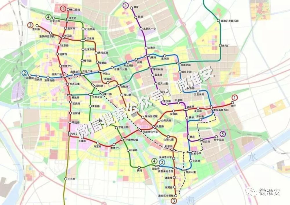 淮安地铁,有轨电车2号线最新消息!规划线路走向是