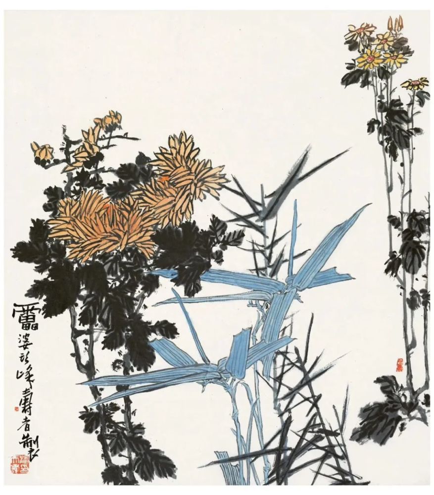 潘天寿|潘天寿：中国画离不开“形”与“色”