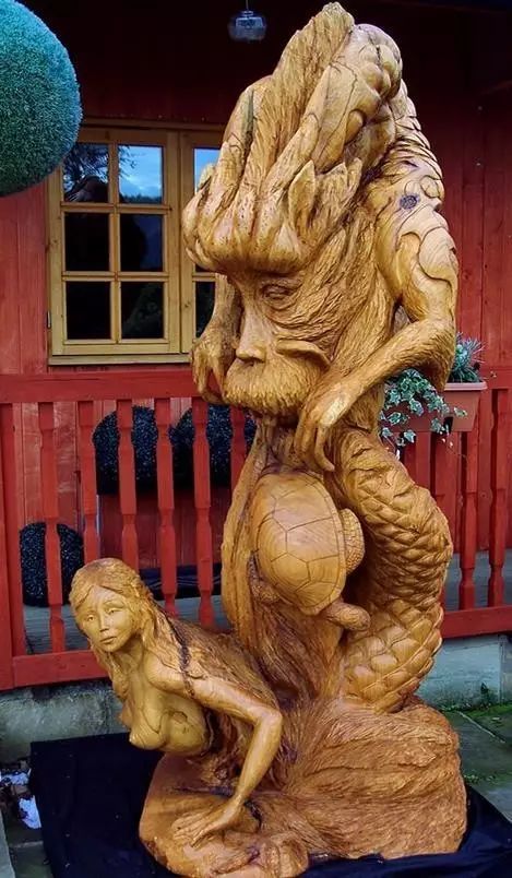 石雕|神奇的树雕艺术，大开眼界！