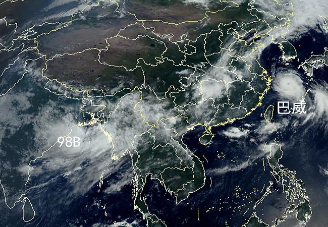 华东地区|强台风巴威入黄海，华东台风雨到，山东累计300mm，98B诞生又登陆