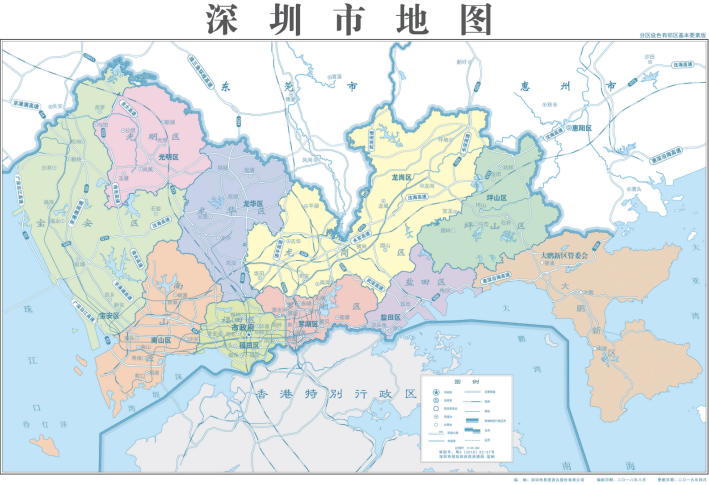 深圳地图各镇全图图片