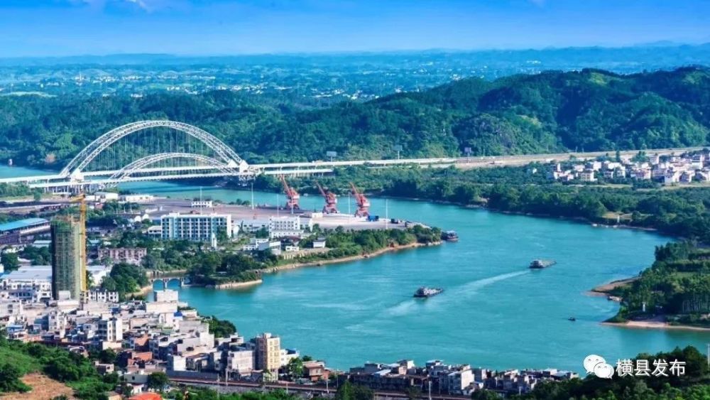 六景镇公铁水空齐头并进大美交通新画卷